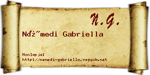 Némedi Gabriella névjegykártya